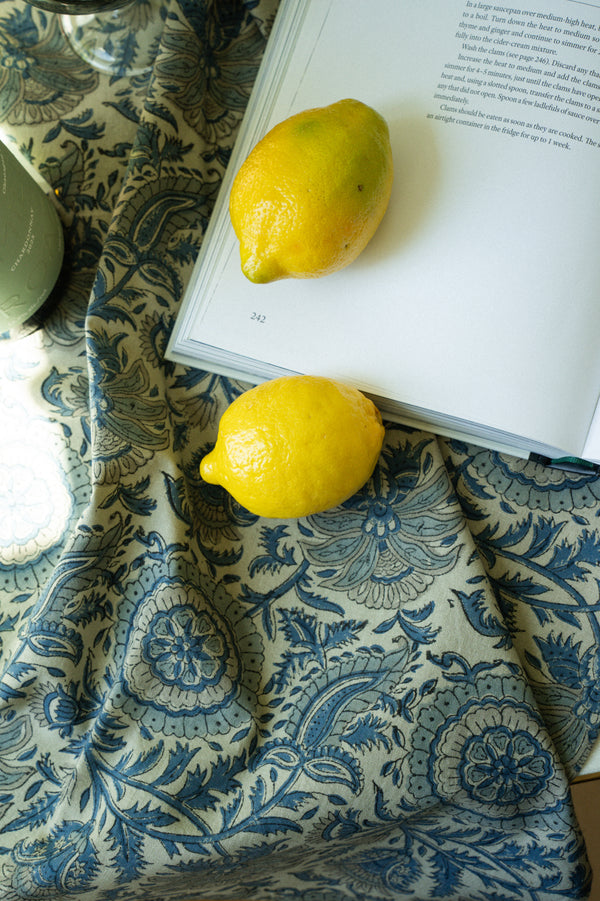 Capri Block Print Tea Towels S/2