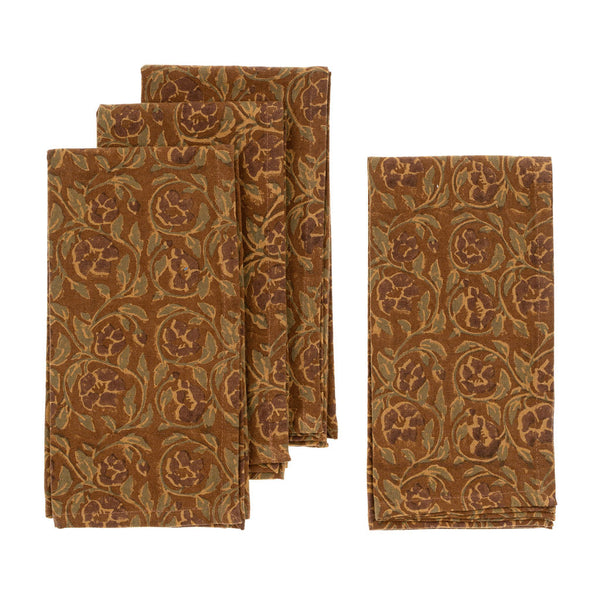 Mayur Block Print Napkins S/4