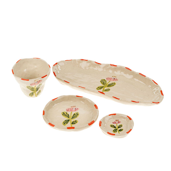 Flora Pottery Cup, Poppy