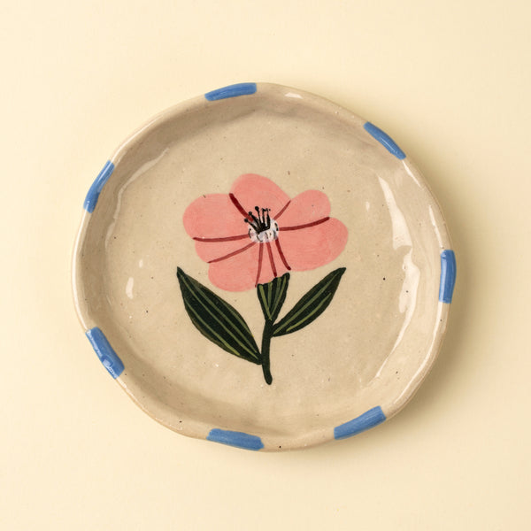 Flora Pottery Mini Dish M, Rose