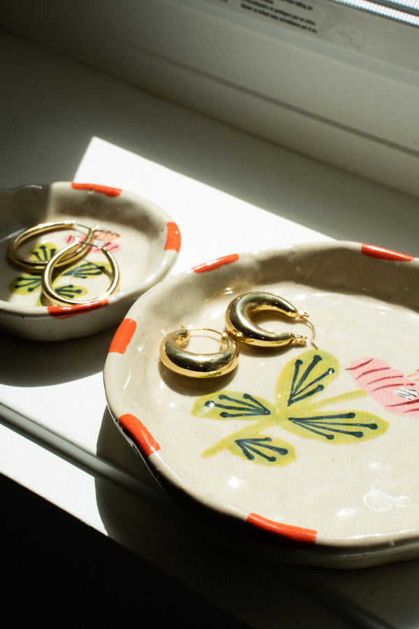 Flora Pottery Mini Dish M, Poppy