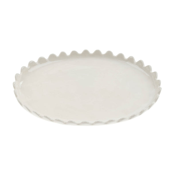 Scalloped Oval Plate L