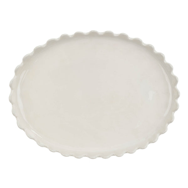 Scalloped Oval Plate L