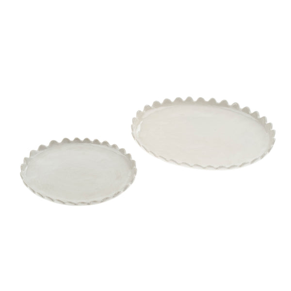 Scalloped Oval Plate L