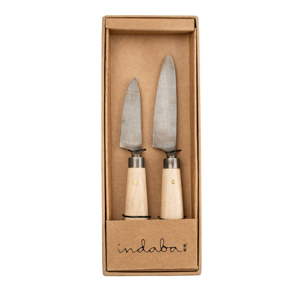 Beechwood Paring Knives S/2