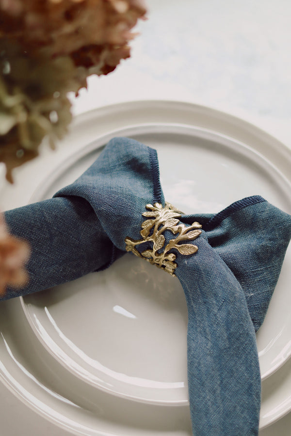 Winterberry Brass Napkin Ring