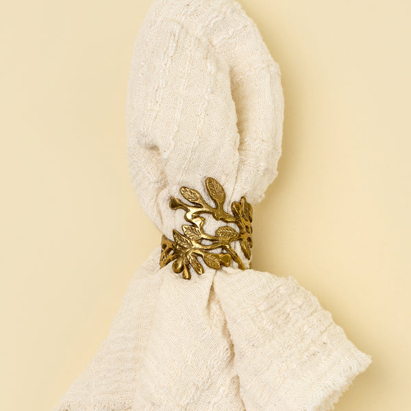 Winterberry Brass Napkin Ring