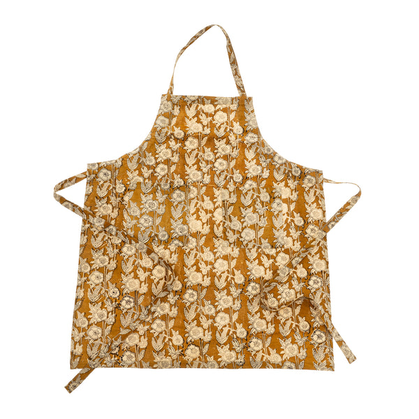 Marigold Block Print Apron