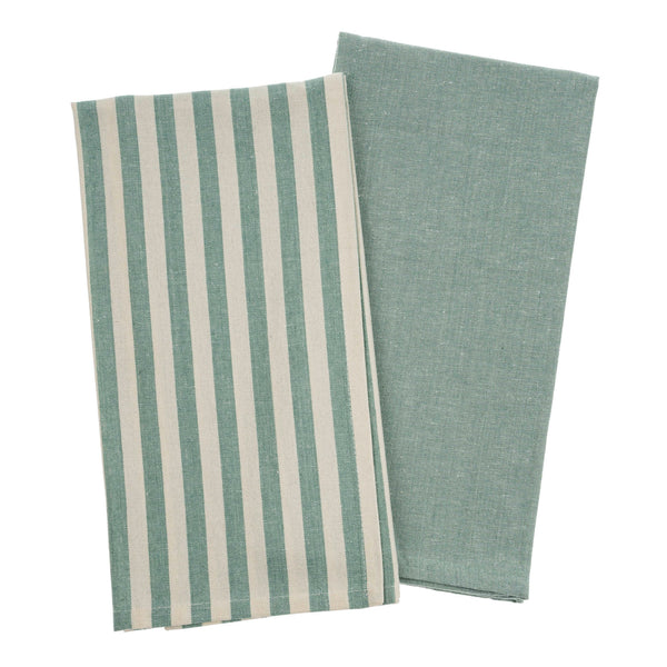 Lucia Tea Towels S/2 Aqua