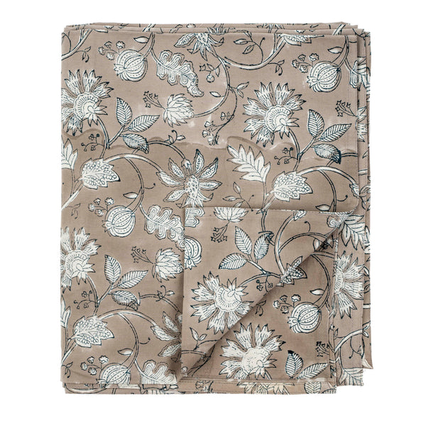 Tierra Block Print Tablecloth