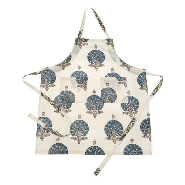 Flora Block Print Apron