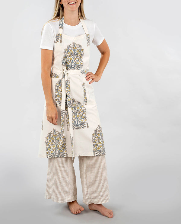 Cambria Block Print Apron