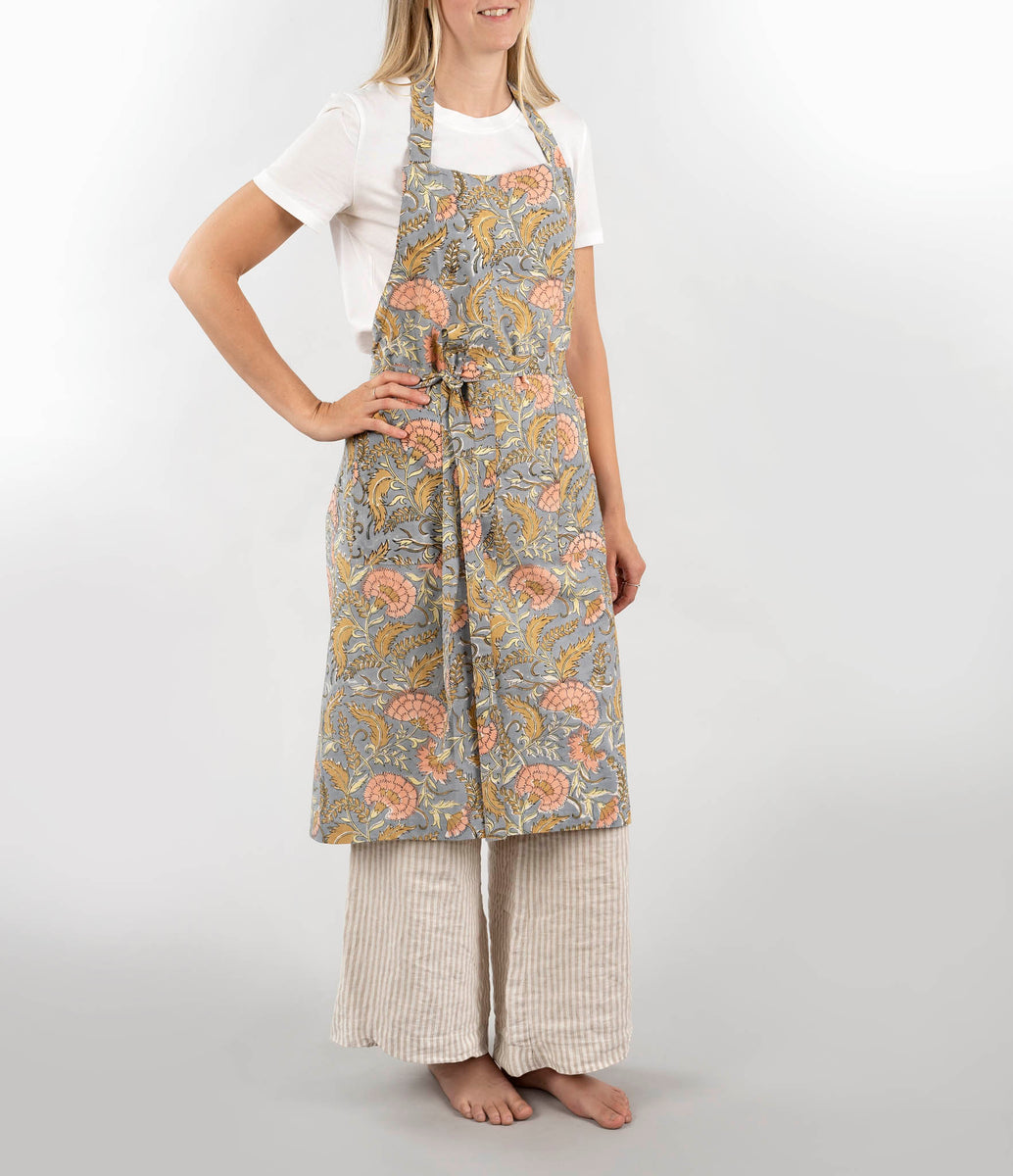 Curacao Block Print Apron – Indaba Home