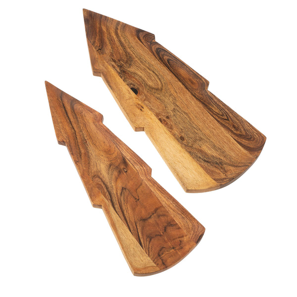 Tree-Shaped Serving Trays S/2