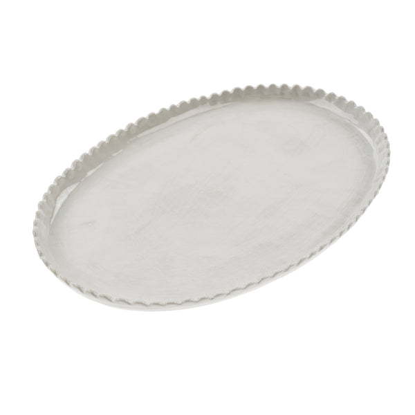 Scalloped Oval Platter