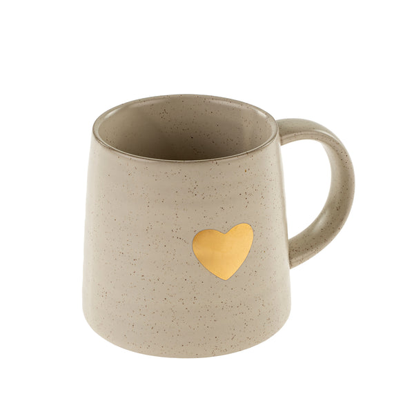 Gold Heart Mug L