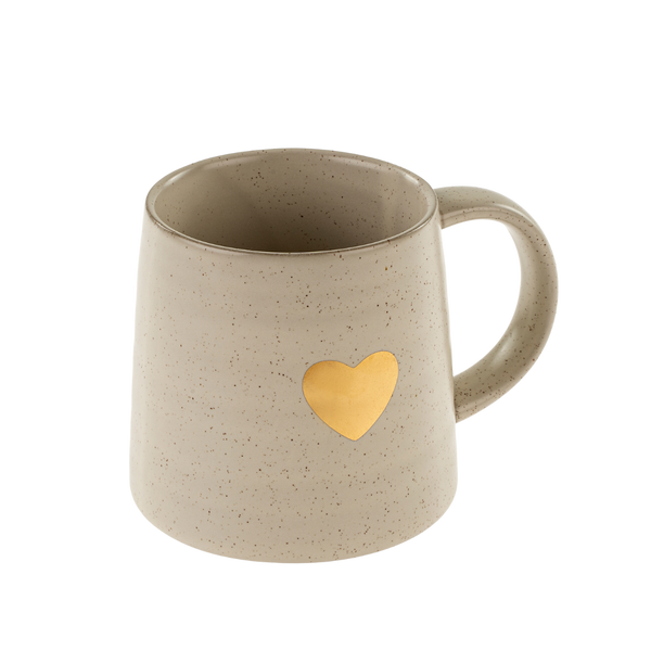 Gold Heart Mug L