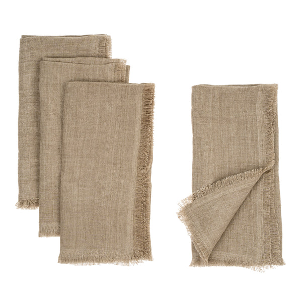 Lina Linen Napkins S/4 Sand