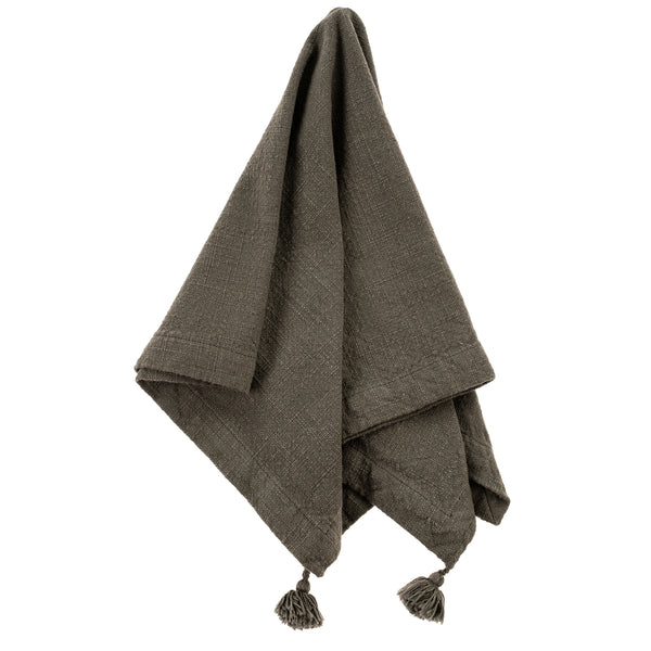 Tassel Napkin, Dark Grey