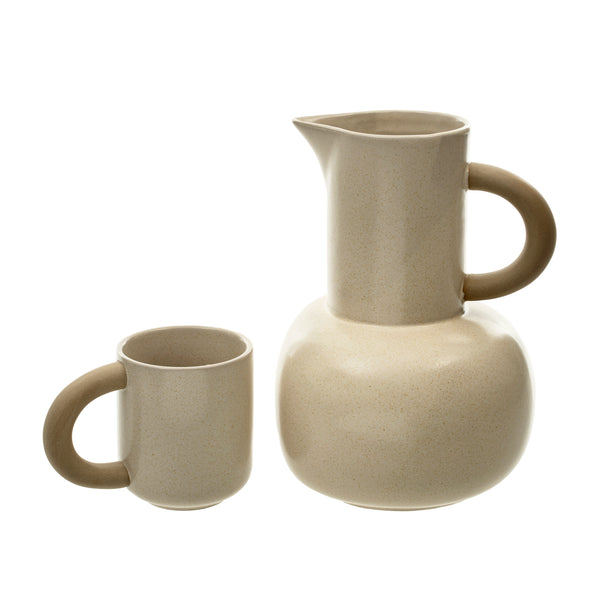 Boule Pitcher, Cream