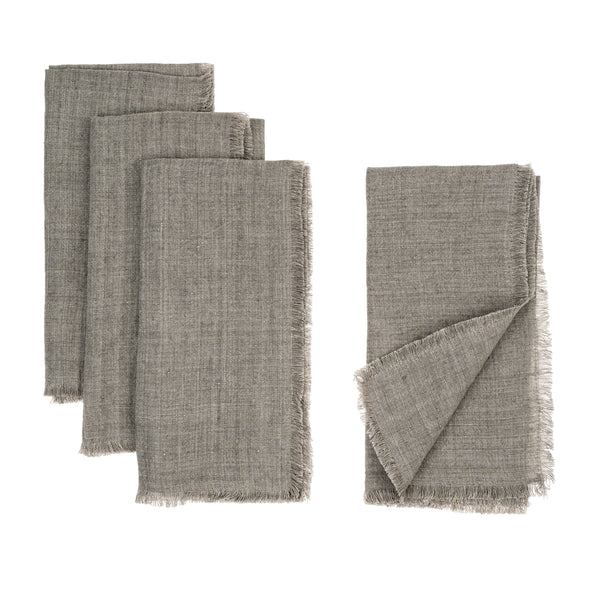 Lina Linen Napkins S/4 Warm Grey