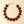 Glass Heart Garland, Brown