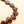 Glass Heart Garland, Brown