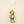 Christmas Candy Glass Holiday Ornament, Blue