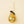 Golden Pear Glass Holiday Ornament