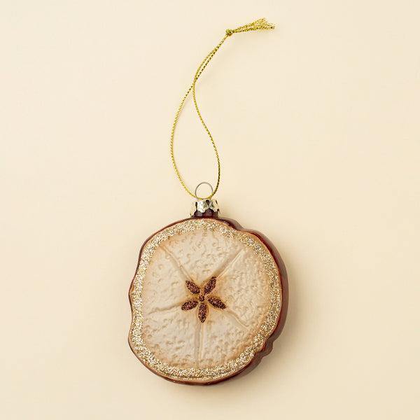 Spiced Apple Glass Holiday Ornament