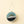 Caviar Glass Holiday Ornament, Silver Glitter
