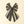 Block Print Stripe Bow Clip, Charcoal