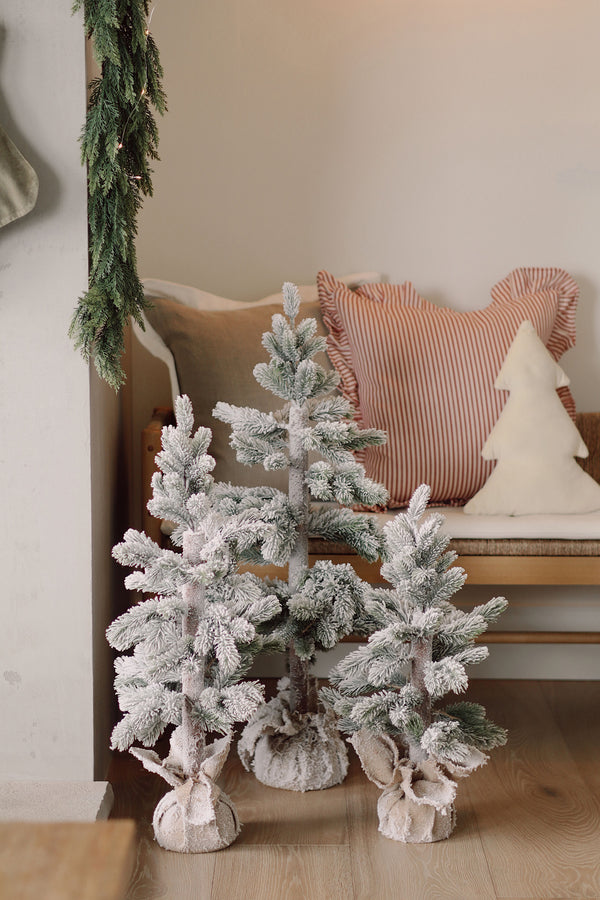 Frosted Pine Decor Tree L