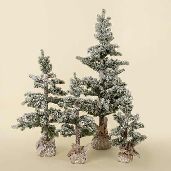 Frosted Pine Decor Tree S