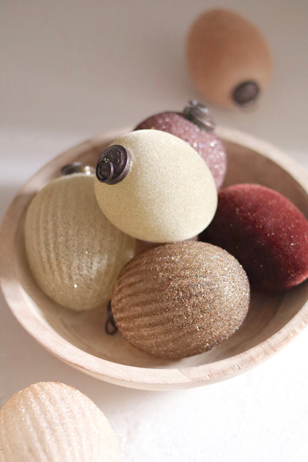 Ethereal Egg Holiday Ornament, Blush