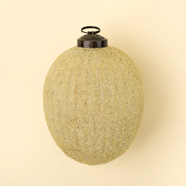 Ethereal Egg Holiday Ornament, Light Gold
