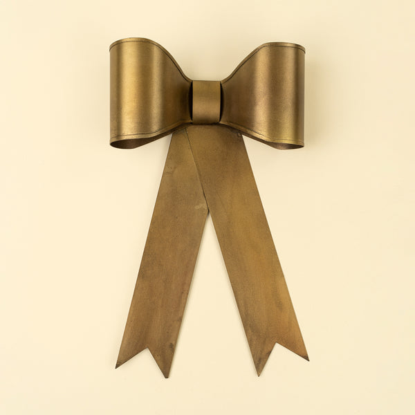 Gilded Bow Holiday Ornament L