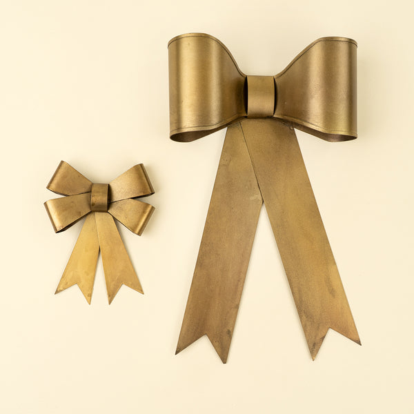 Gilded Bow Holiday Ornament L