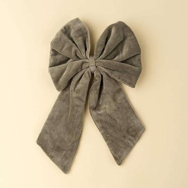 Velvet Bow Clip, Cypress
