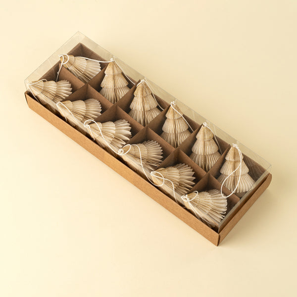 Paper Tree Holiday Garland, Ivory