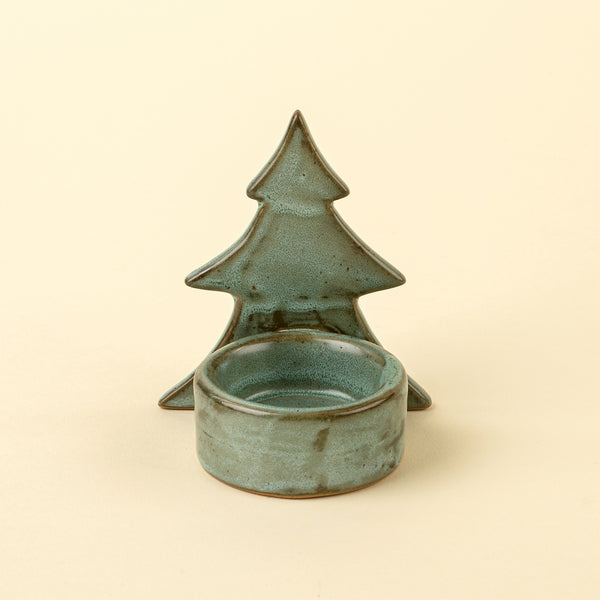 Winterlight Tree Tealight Holder, Green