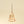 Blush Bell Glass Holiday Ornament S