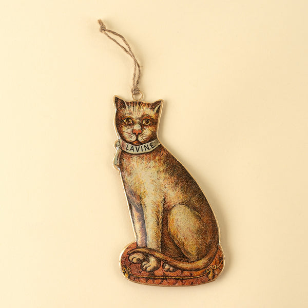 Keepsake Iron Holiday Ornament, Lavine Cat