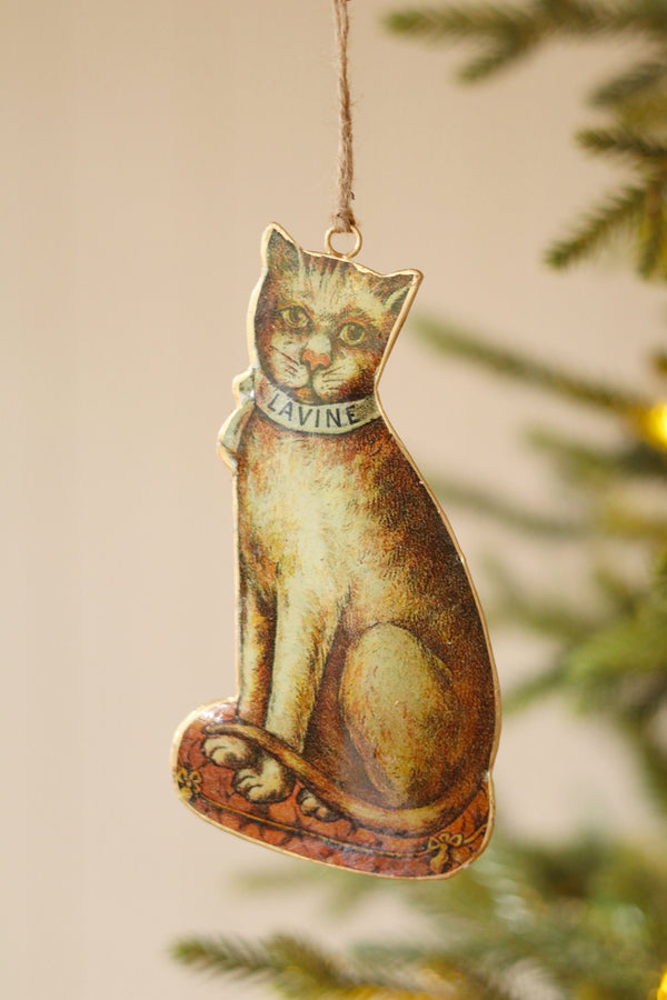 Keepsake Iron Holiday Ornament, Lavine Cat
