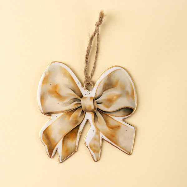 Keepsake Iron Holiday Ornament, Bow