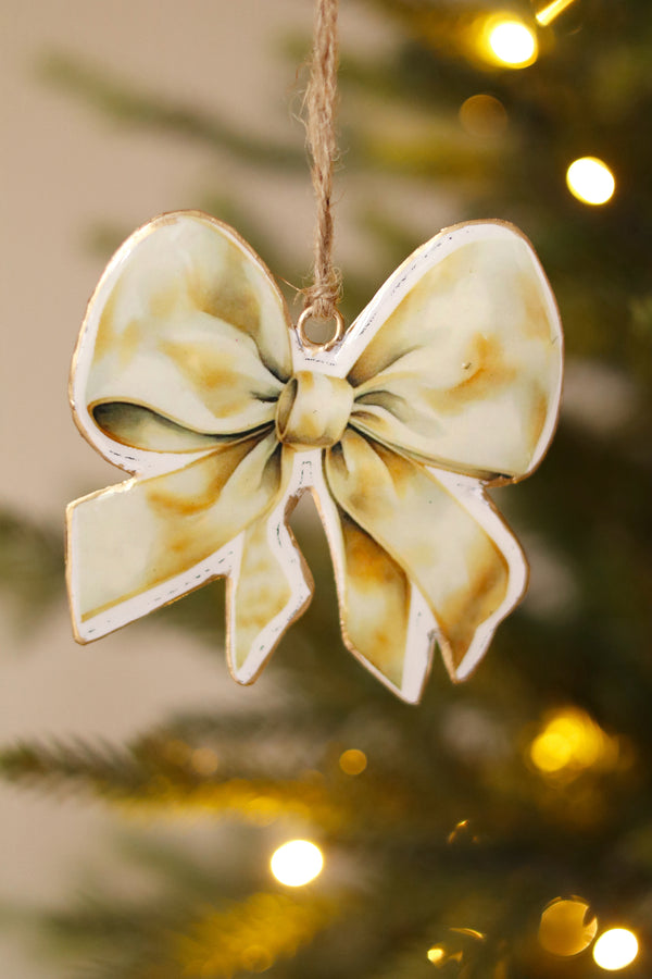 Keepsake Iron Holiday Ornament, Bow