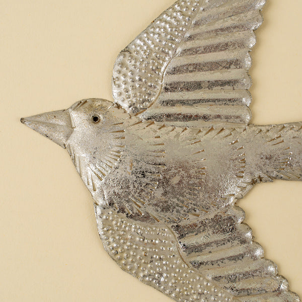 Silver Songbird Holiday Ornament