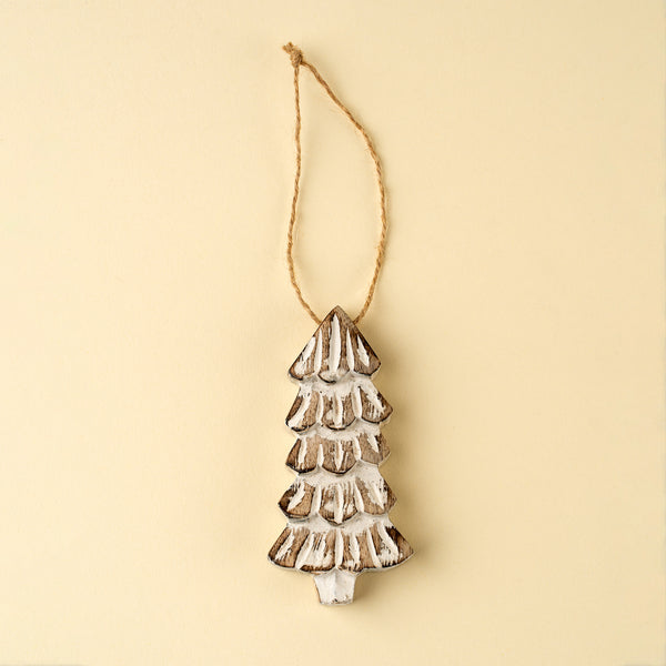 Rustic Pine Holiday Ornaments S/2