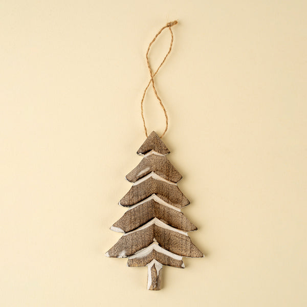 Rustic Pine Holiday Ornaments S/2
