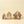 Woodland Village Carved Houses S/3, White Wash